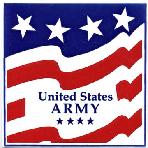 Armed Forces and Military Gift Tile Wall Plaques, U.S. Army Wall Plaque by Besheer Art Tile